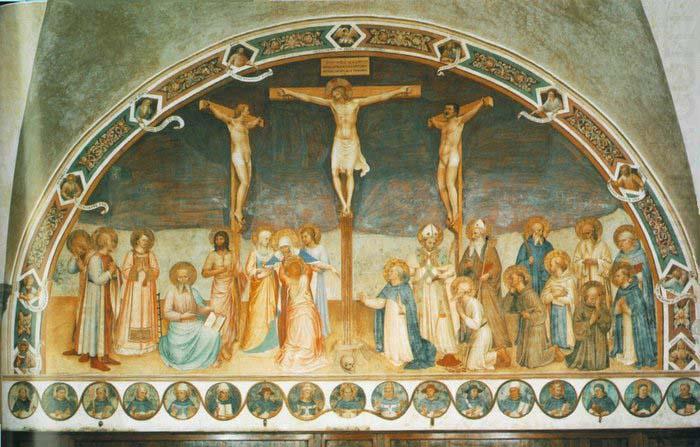 Fra Angelico Crucifixion and Saints china oil painting image